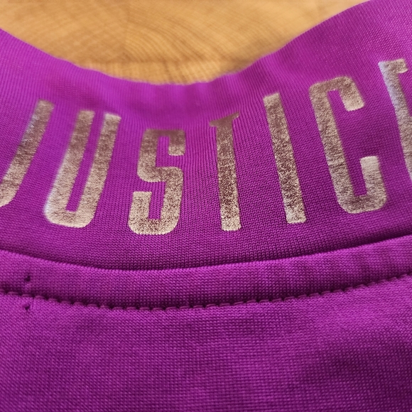 Justice zip front lined mock neck pul over with thumb holes - Picture 10 of 16
